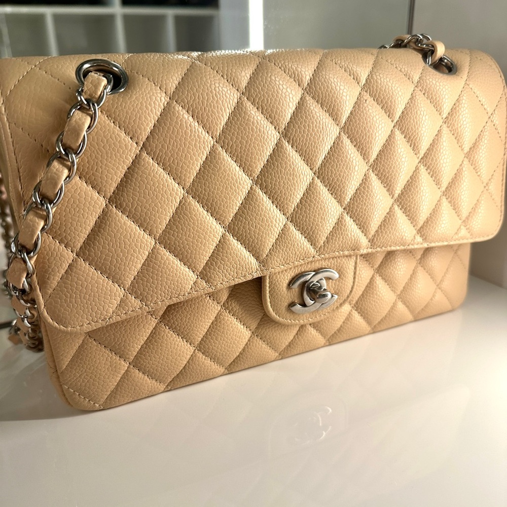 Chanel Classic Flap Bag Quilted Caviar